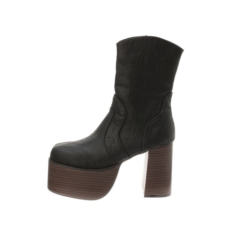 ウエスタンデザインプラットフォームブーツ | EVRIS | 詳細画像34 