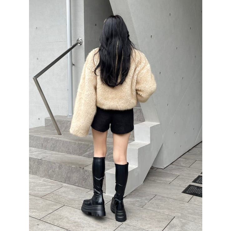 プラットフォームストレッチロングブーツ | EVRIS | 詳細画像10 