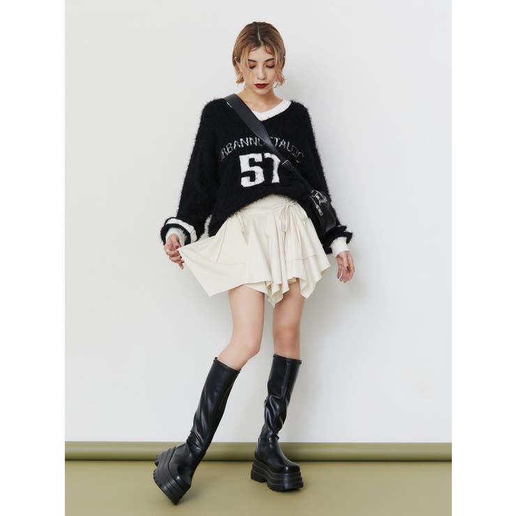 プラットフォームストレッチロングブーツ | EVRIS | 詳細画像12 