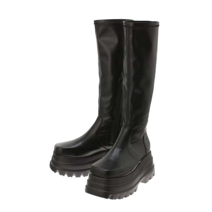 プラットフォームストレッチロングブーツ | EVRIS | 詳細画像32 