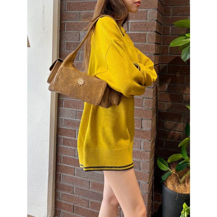 EVRIS ヴィンテージライクハンドバッグ エヴリス EVRIS ヴィンテージライクハンドBAG （ブラウン