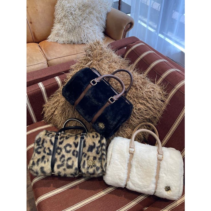 フェイクファーボストンBAG[品番：MKSW0060117]｜EVRIS