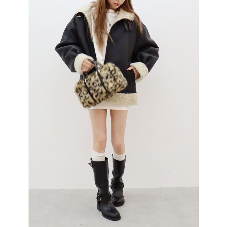 フェイクファーボストンBAG[品番：MKSW0060117]｜EVRIS