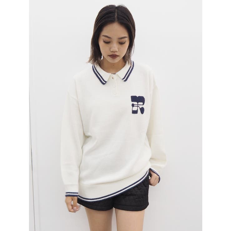 公式通販サイト - ファッション 通販 ワンポイントポロニットトップス[品番：MKSW0060101]｜EVRIS トップス