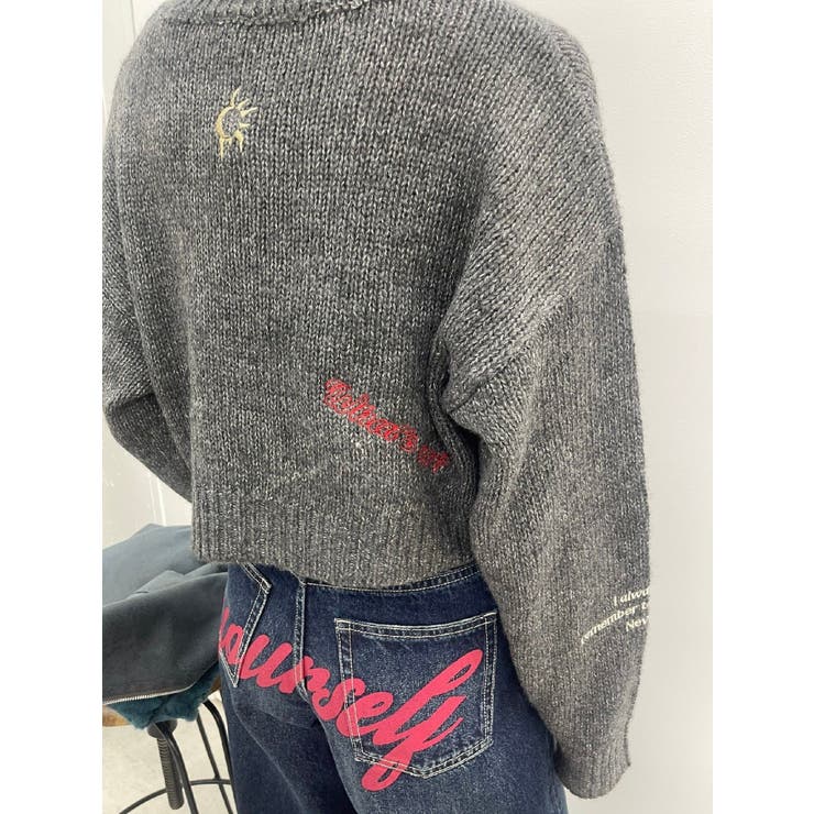 Embroideryニットトップス[品番：MKSW0060114]｜EVRIS（エブリス