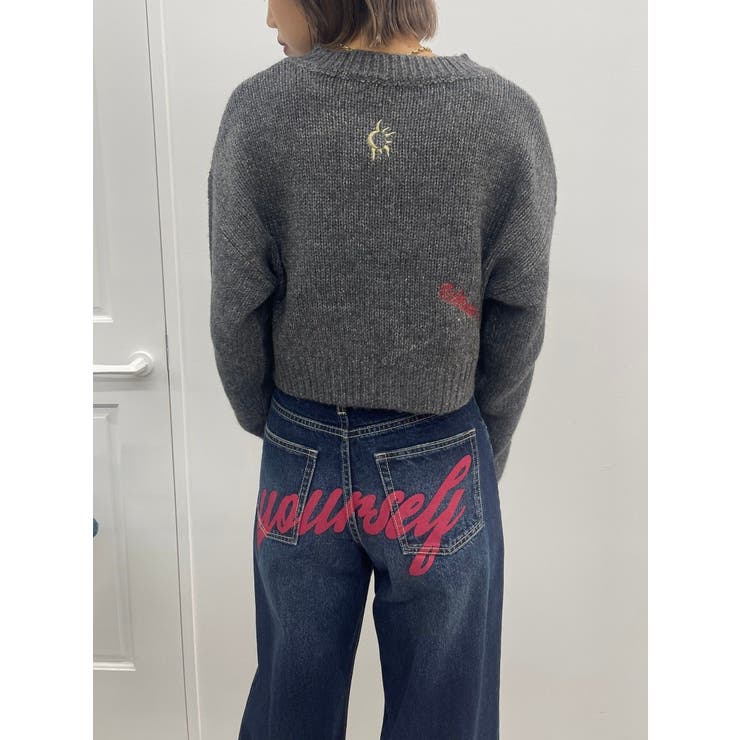 Embroideryニットトップス[品番：MKSW0060114]｜EVRIS（エブリス