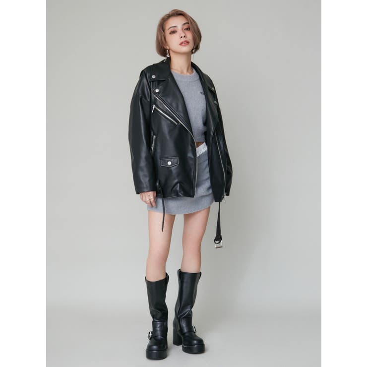 ルーズシルエットライダース | EVRIS | 詳細画像10 