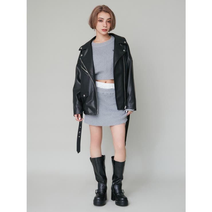 ルーズシルエットライダース | EVRIS | 詳細画像11 