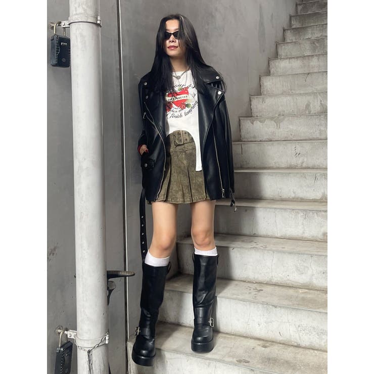 ルーズシルエットライダース | EVRIS | 詳細画像18 