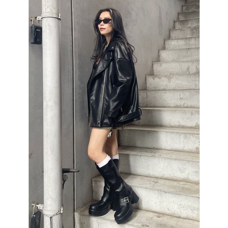 ルーズシルエットライダース | EVRIS | 詳細画像19 