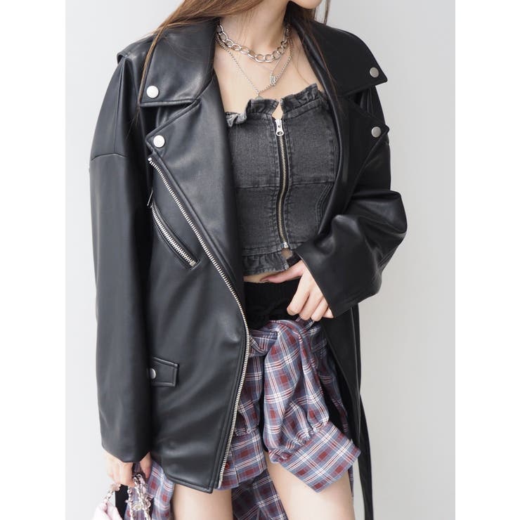 ルーズシルエットライダース | EVRIS | 詳細画像20 