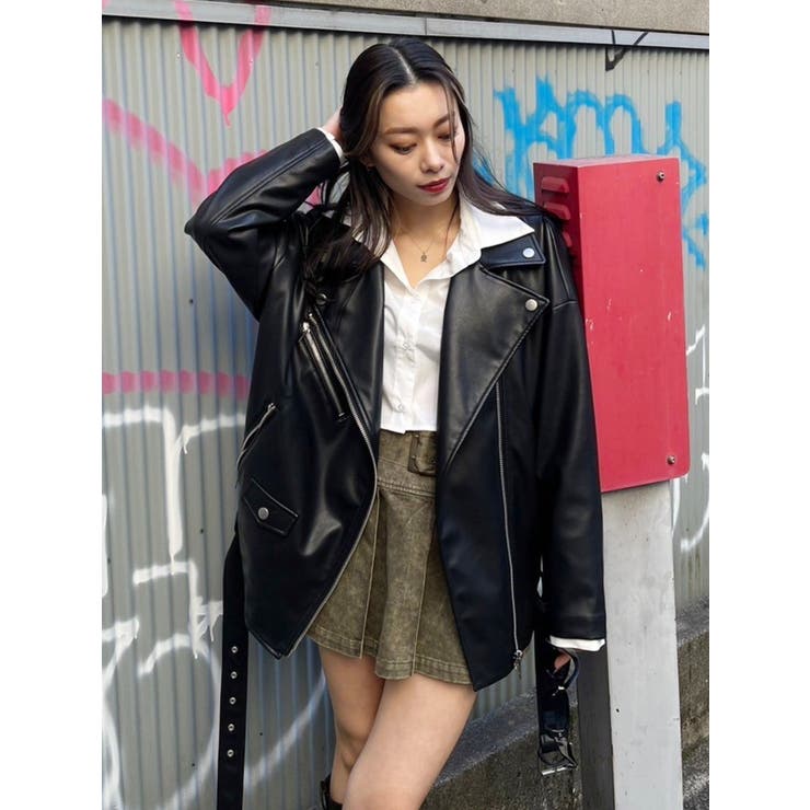 ルーズシルエットライダース | EVRIS | 詳細画像26 