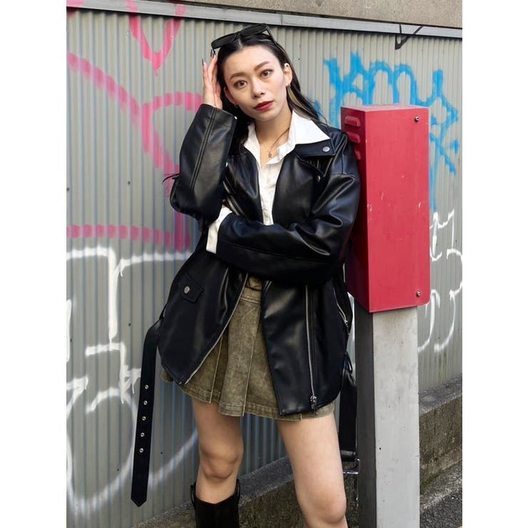 ルーズシルエットライダース | EVRIS | 詳細画像27 