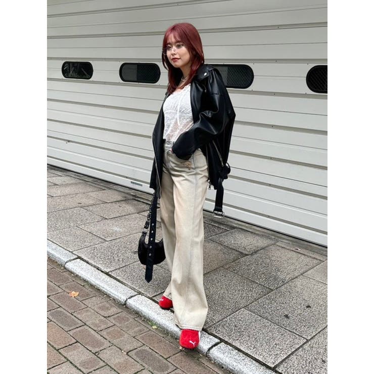 ルーズシルエットライダース | EVRIS | 詳細画像32 