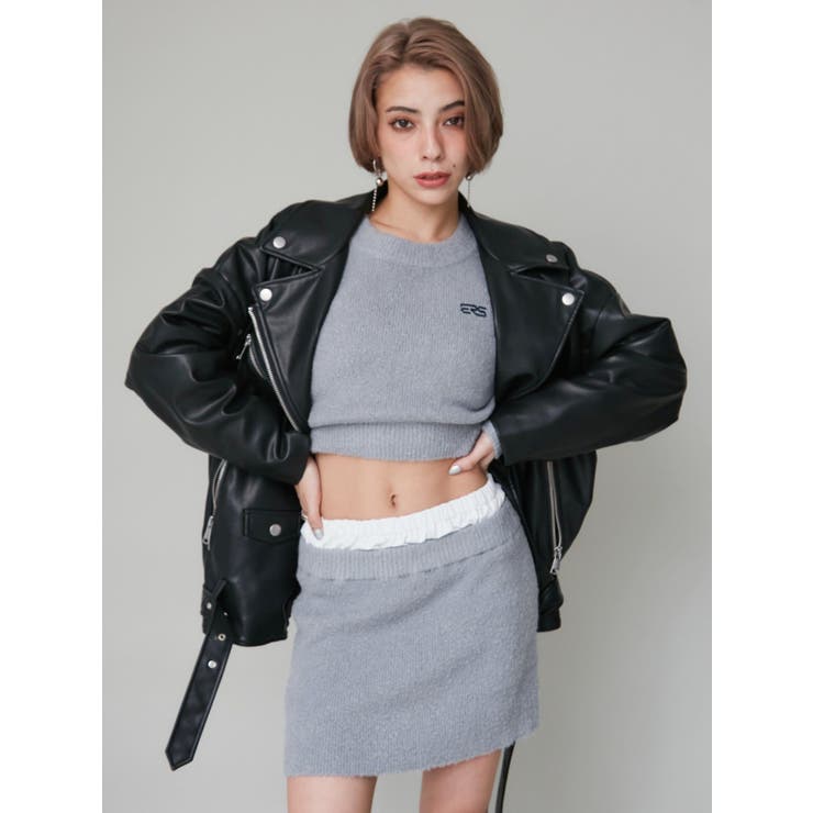 ルーズシルエットライダース | EVRIS | 詳細画像7 