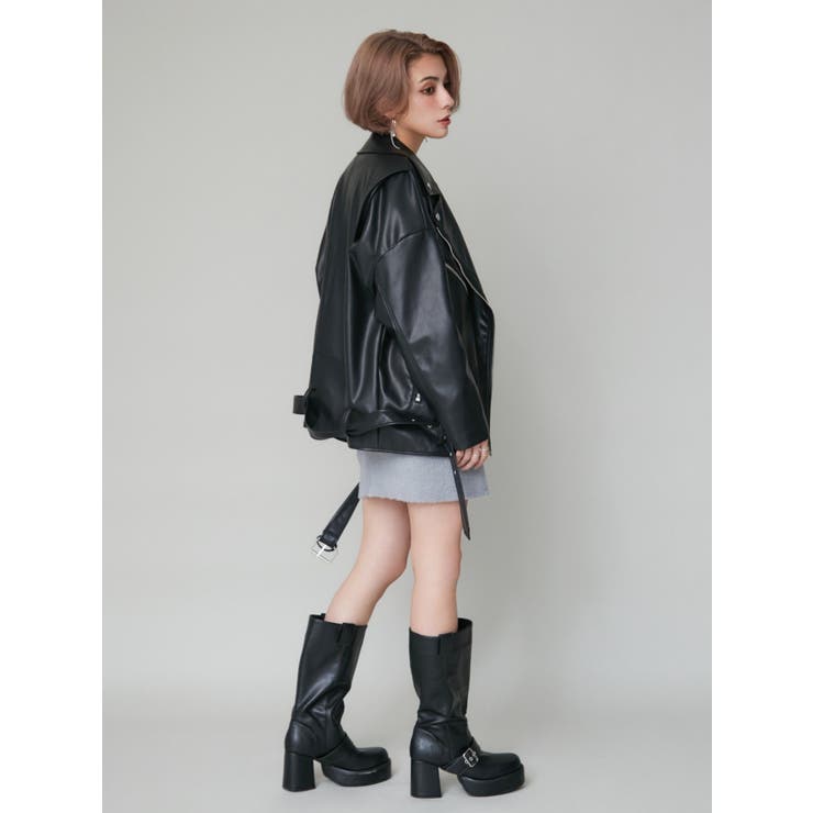 ルーズシルエットライダース | EVRIS | 詳細画像9 