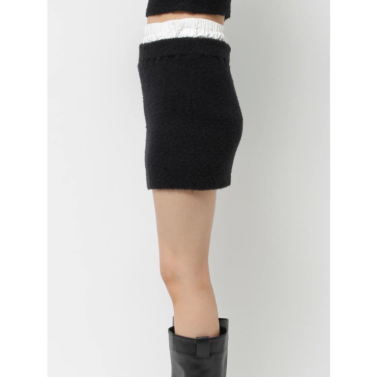 ダブルウエストファンシーヤーンミニスカート【セットアップ着用可能】 | EVRIS | 詳細画像23 