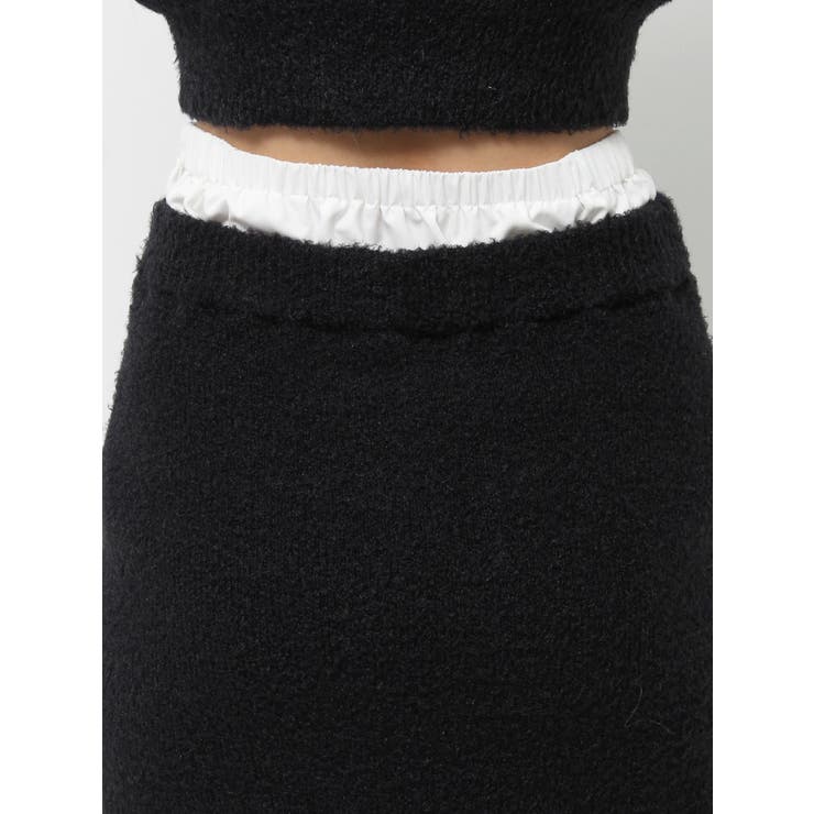 ダブルウエストファンシーヤーンミニスカート【セットアップ着用可能】 | EVRIS | 詳細画像25 