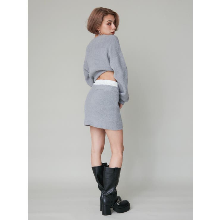 ワンポイントファンシーヤーンニットトップス【セットアップ着用可能】 | EVRIS | 詳細画像24 