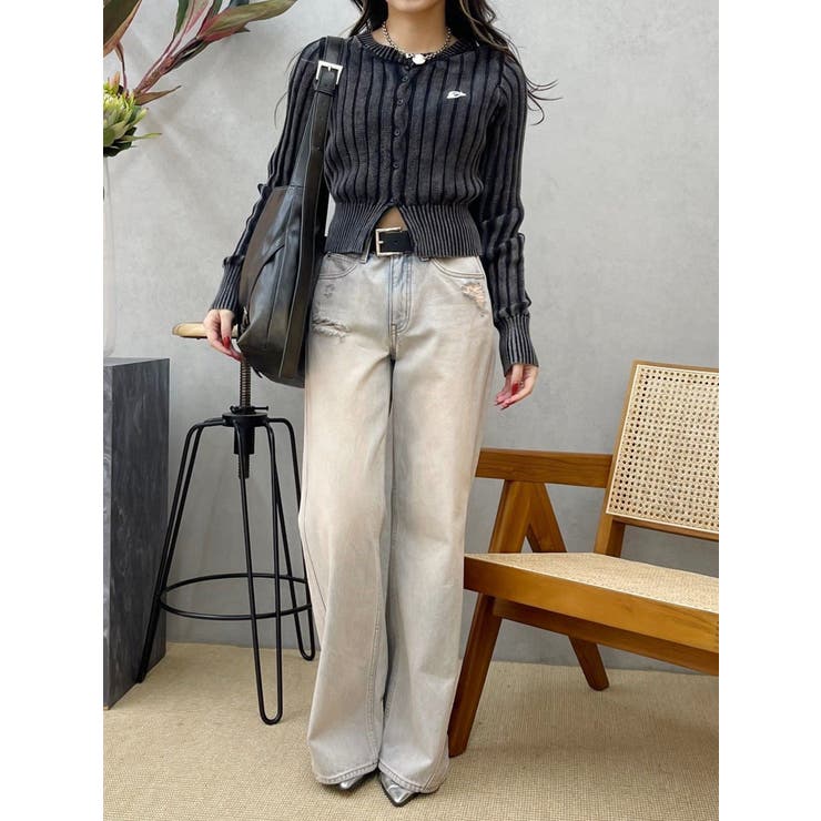 ワンポイントリブブリーチニットカーディガン | EVRIS | 詳細画像19 