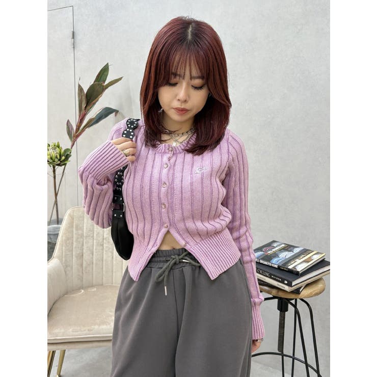 ワンポイントリブブリーチニットカーディガン | EVRIS | 詳細画像23 