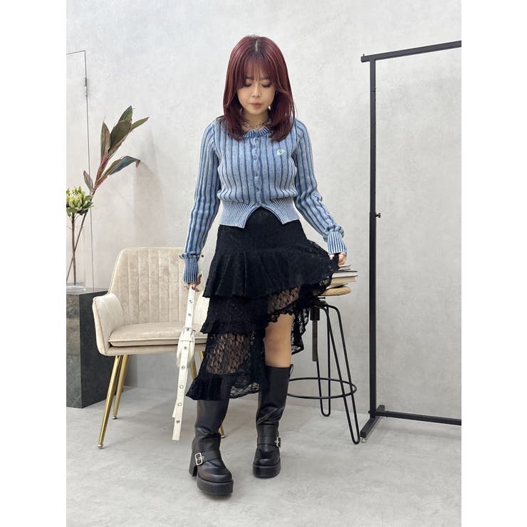 ワンポイントリブブリーチニットカーディガン | EVRIS | 詳細画像26 