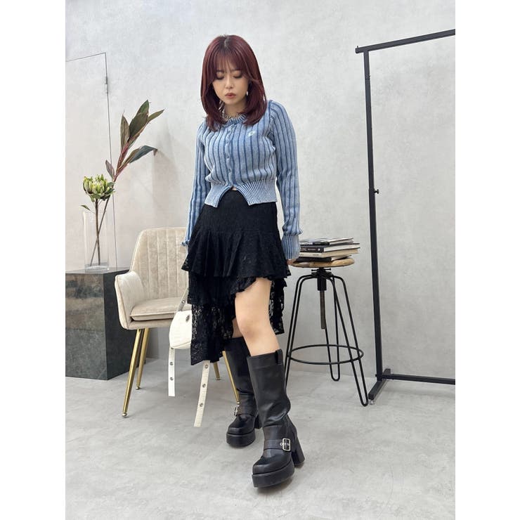 ワンポイントリブブリーチニットカーディガン | EVRIS | 詳細画像27 