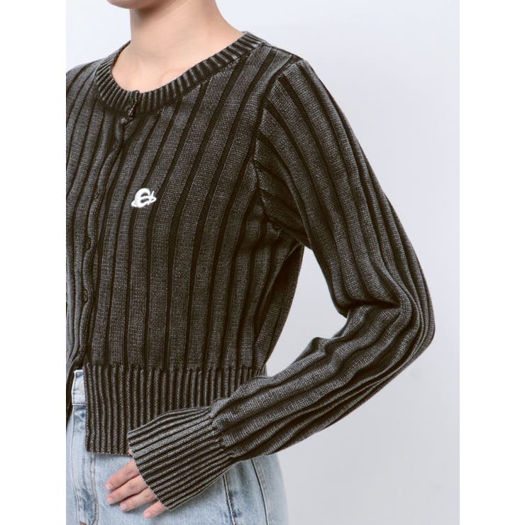 ワンポイントリブブリーチニットカーディガン | EVRIS | 詳細画像33 