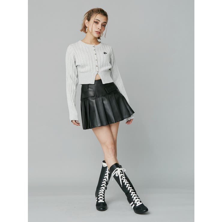 ワンポイントリブブリーチニットカーディガン | EVRIS | 詳細画像8 