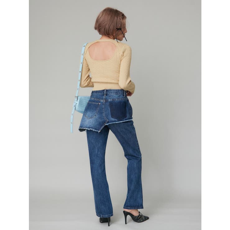 ワンポイントバックオープンケーブルニット | EVRIS | 詳細画像12 