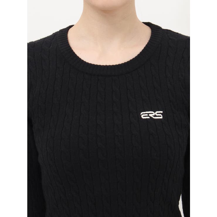 ワンポイントバックオープンケーブルニット | EVRIS | 詳細画像28 