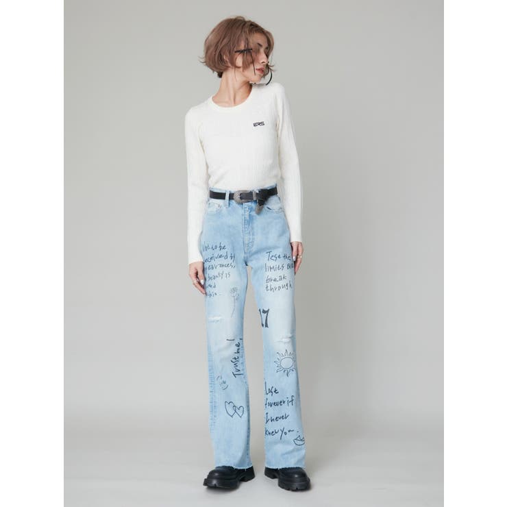 ワンポイントバックオープンケーブルニット | EVRIS | 詳細画像4 