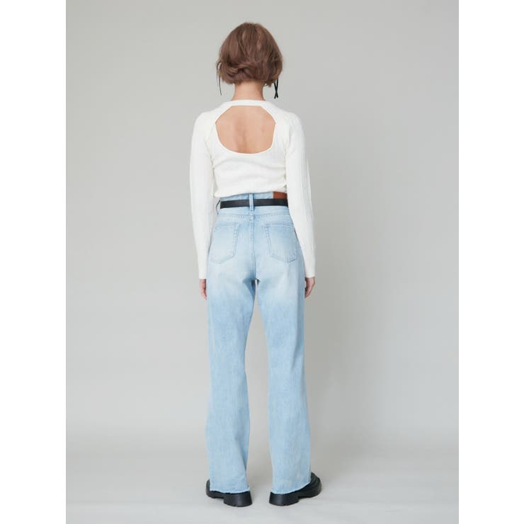 ワンポイントバックオープンケーブルニット | EVRIS | 詳細画像6 