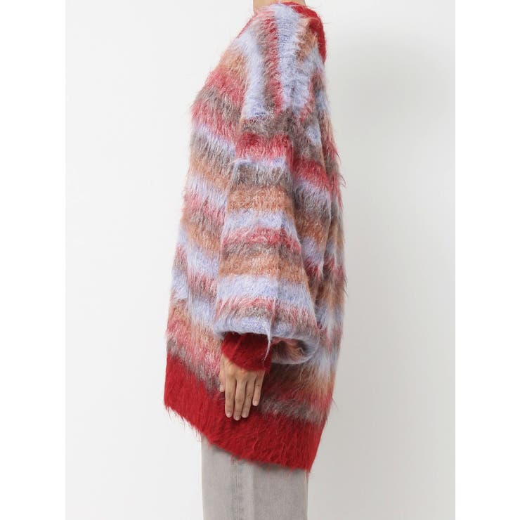 ソフトシャギーボーダーニットカーディガン | EVRIS | 詳細画像26 