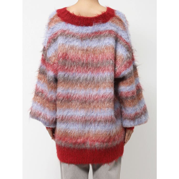 ソフトシャギーボーダーニットカーディガン | EVRIS | 詳細画像27 