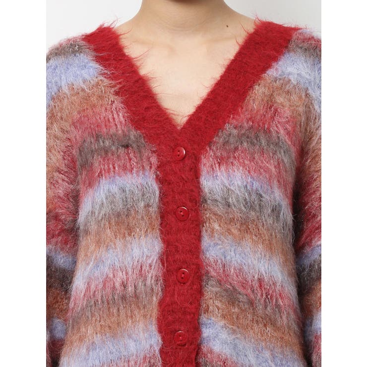 ソフトシャギーボーダーニットカーディガン | EVRIS | 詳細画像28 