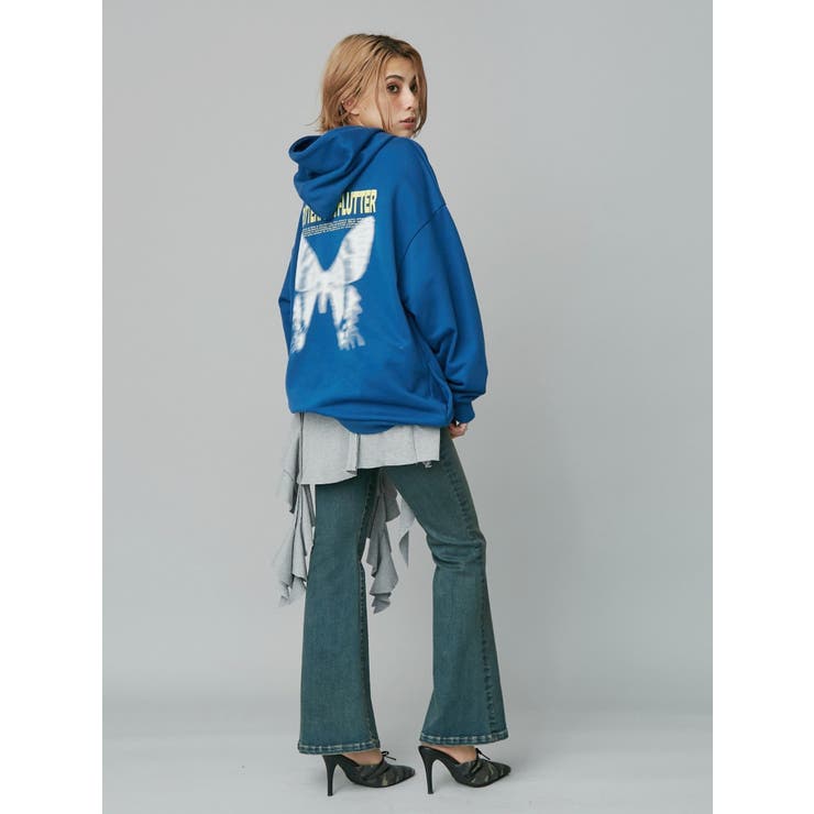 バタフライグラフィックオーバーサイズフーディー | EVRIS | 詳細画像10 