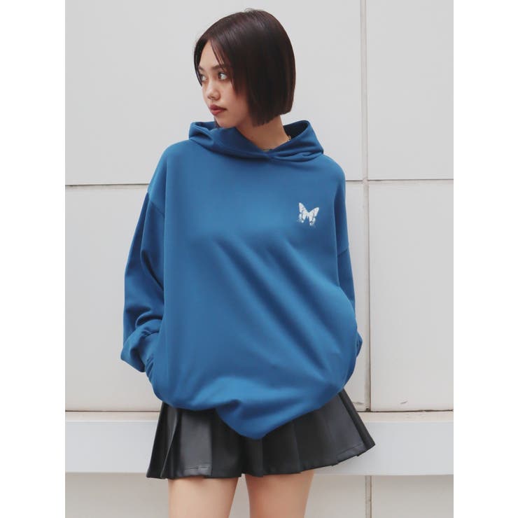 バタフライグラフィックオーバーサイズフーディー[品番