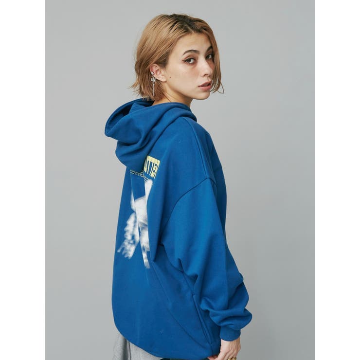 バタフライグラフィックオーバーサイズフーディー | EVRIS | 詳細画像3 