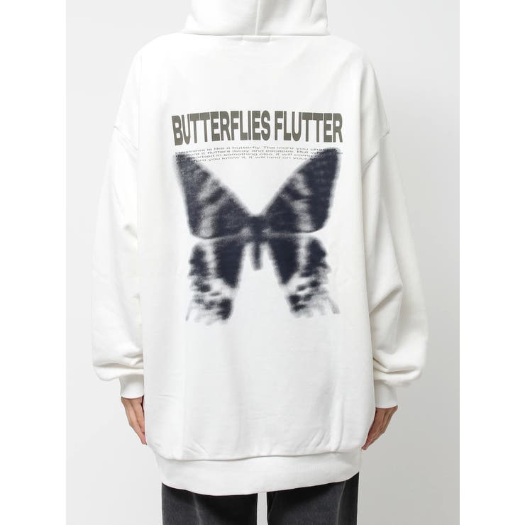 バタフライグラフィックオーバーサイズフーディー | EVRIS | 詳細画像49 