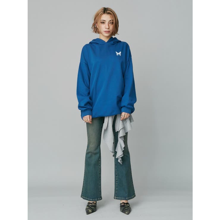 バタフライグラフィックオーバーサイズフーディー | EVRIS | 詳細画像8 