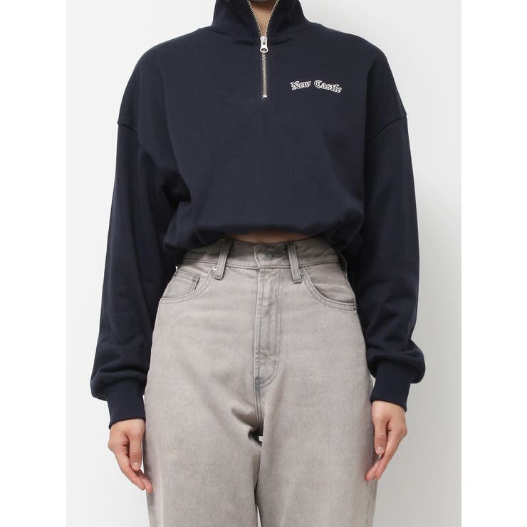 ナンバリングハーフZIPスウェットトップス | EVRIS | 詳細画像18 