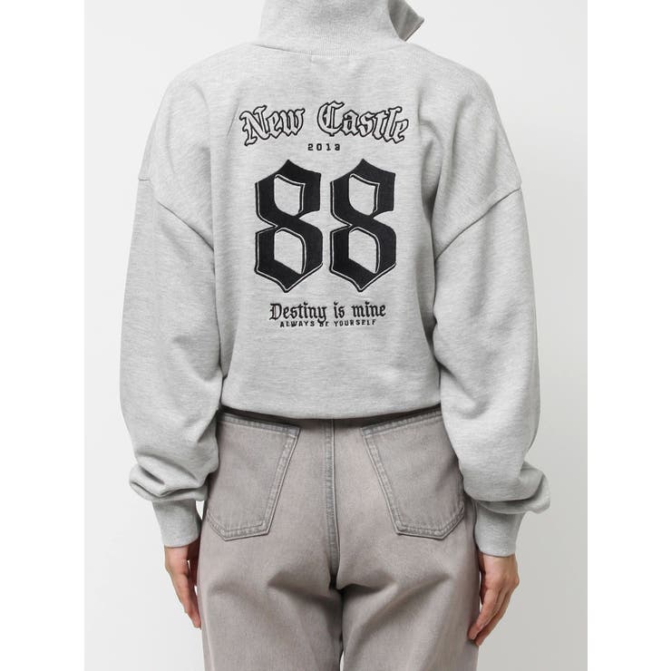 ナンバリングハーフZIPスウェットトップス | EVRIS | 詳細画像25 