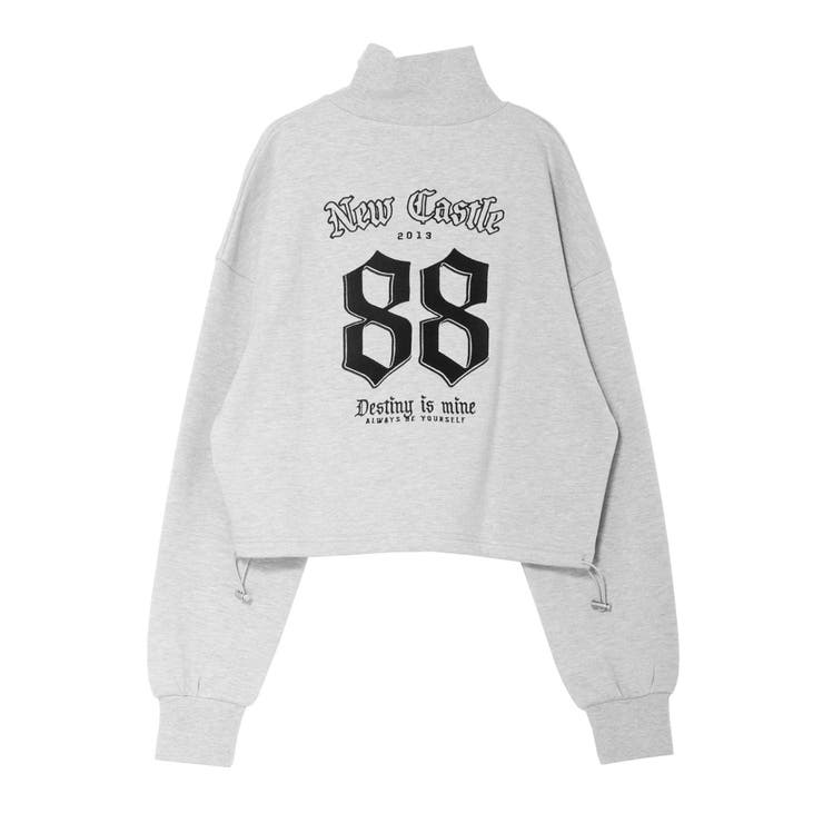 ナンバリングハーフZIPスウェットトップス | EVRIS | 詳細画像31 