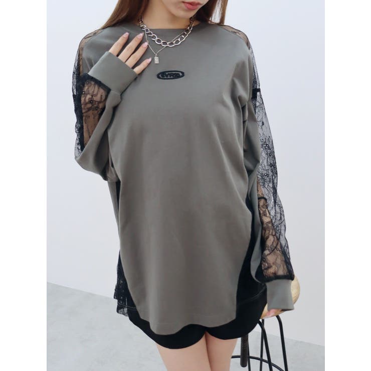 レースコンビトップスBIGロンT[品番：MKSW0062549]｜EVRIS