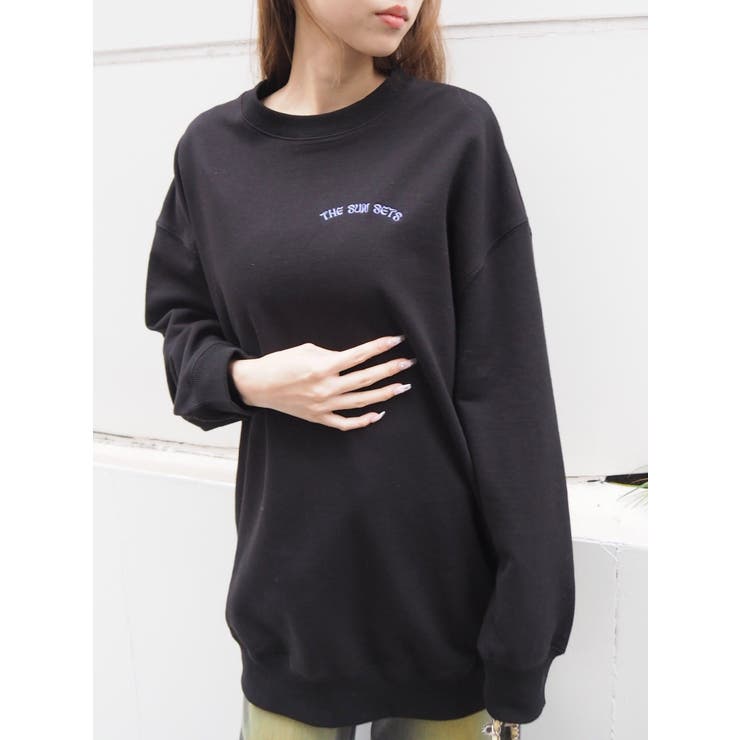 SUNNY GRAPHIC BIGスウェットトップス ポケット付[品番