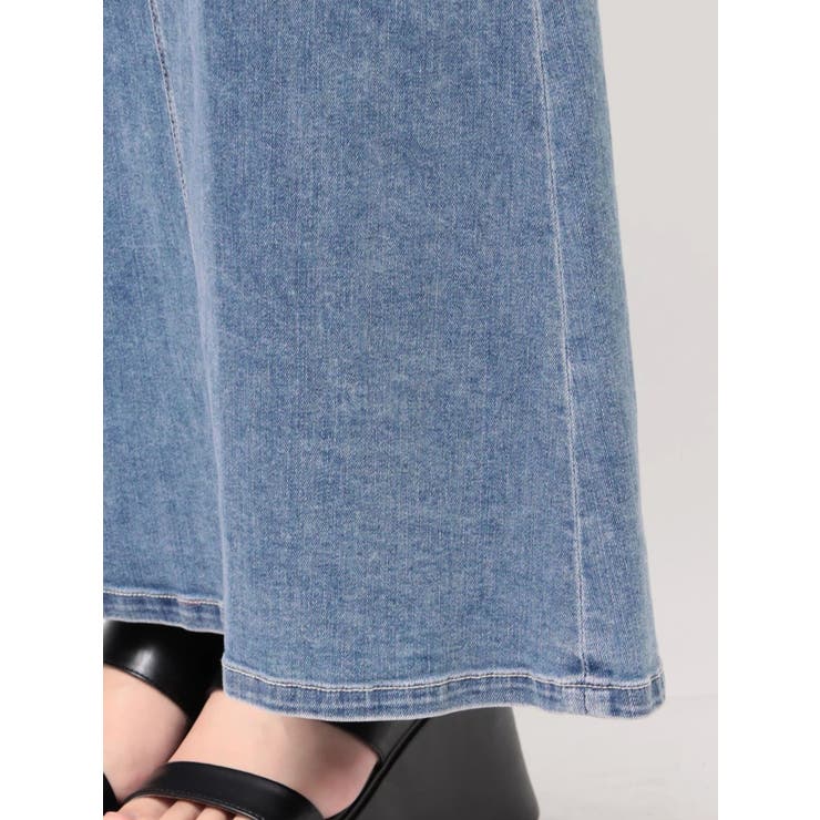 【美シルエット！】デニムベアロングワンピース | EVRIS | 詳細画像46 