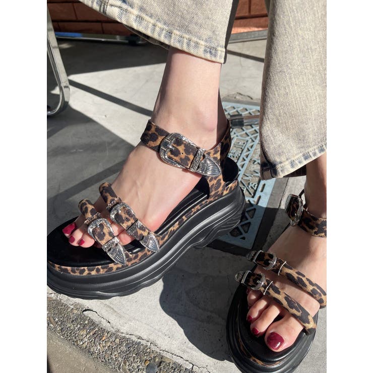 【厚底】バックルモチーフスニーカーサンダル | EVRIS | 詳細画像17 