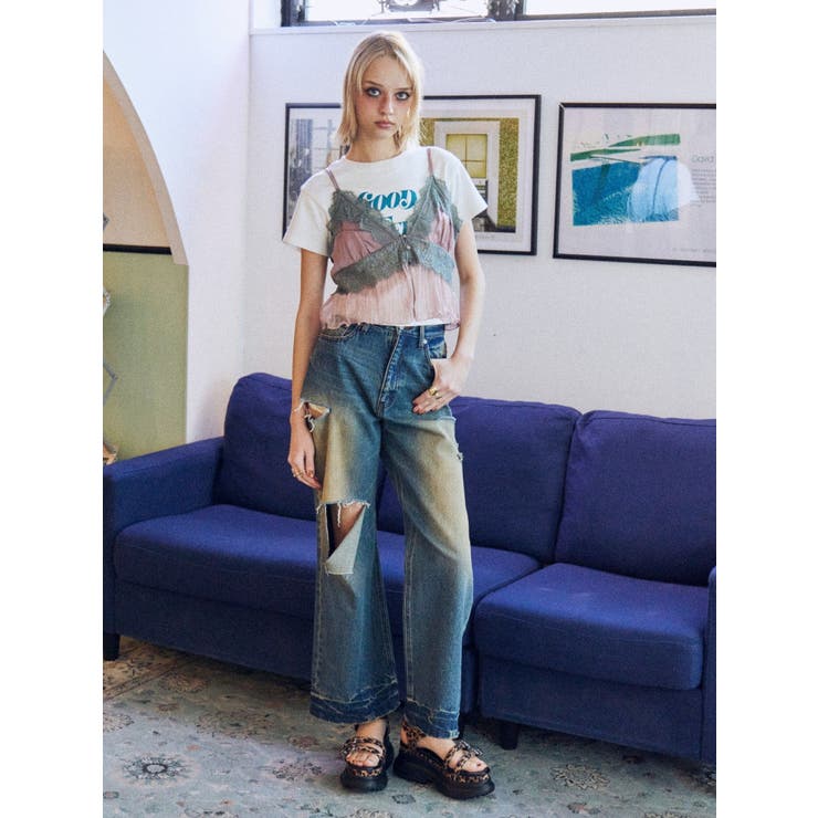 【厚底】バックルモチーフスニーカーサンダル | EVRIS | 詳細画像29 