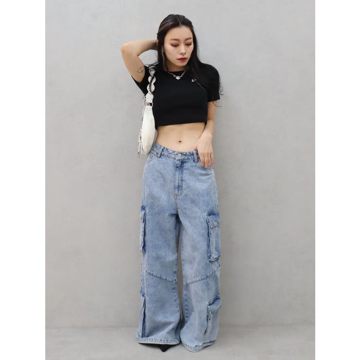 ボリュームカーゴデニムパンツ【セットアップ着用可能】 | EVRIS | 詳細画像10 